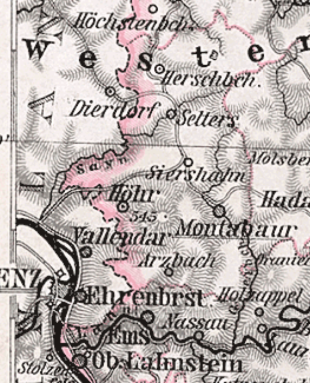 Ein detaillierter alter Stadtplan von Stuttgart, Deutschland, der Straßen, Gebäude, Sehenswürdigkeiten und Text enthält, der Informationen über die Bevölkerung, Straßen und Sehenswürdigkeiten der Stadt bereitstellt.
