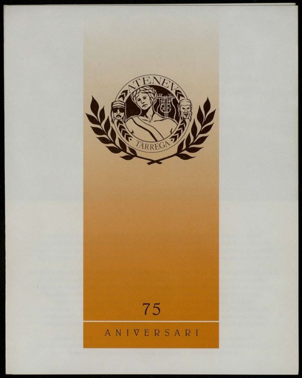 Ein gerahmtes Plakat, das das 75-jährige Jubiläum eines Unternehmens feiert und dessen Logo sowie den Text '75th Anniversary' zeigt.