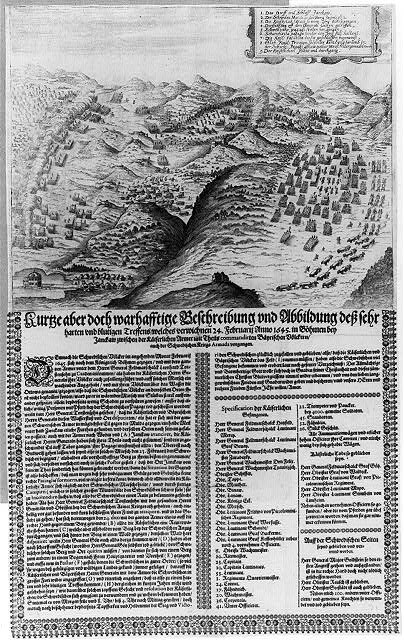 Schwarz-weißes 16. Jahrhundert-Karte von Heidelberg, Deutschland, in einem alten Buch mit umgebenem Text.